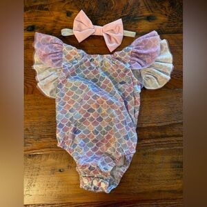 Infant mermaid onesie